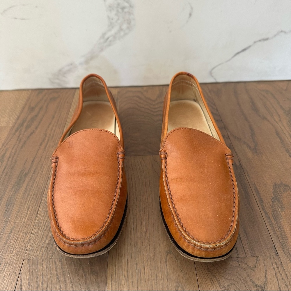 Tod’s Gommini Leather Driving Loafers in Camel Leather Size 40 EU / 10 US - Picture 2 of 8